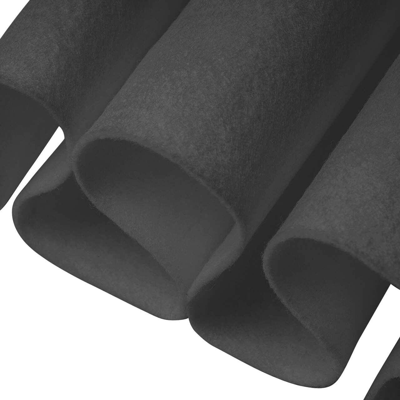 FabricLA Acrylic Felt Fabric - 72" Inch Wide 1.6mm Thick Felt by The Yard - Use Soft Felt Sheets for Sewing, Cushion, and Padding, DIY Arts & Crafts (8 Yards, Dark Grey)